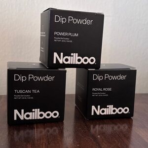 Nailboo Dip Powder Set - Power Plum, Tuscan Tea, Royal Rose